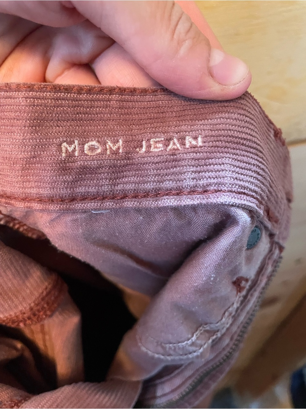 American Eagle Outfitters High Rise Mom Jean Corduroys - Picture 5 of 6